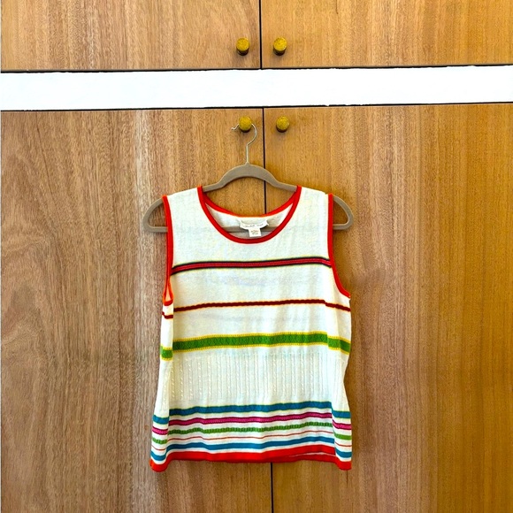 Vintage Art  Patchwork Cotton And Linen Tank Shirt